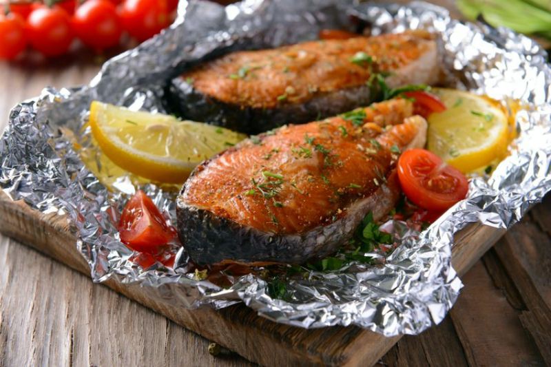 Рецепт стейков из красной рыбы в духовке от ООО "Морские Легенды"